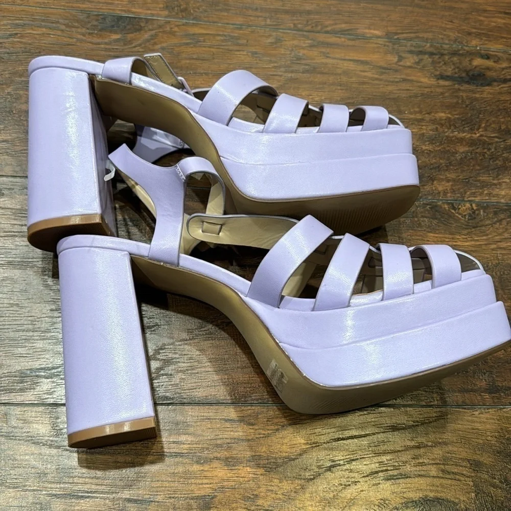 NEW! BP Purple Amaya Fisherman Platform Sandals - Size 10 🏎️